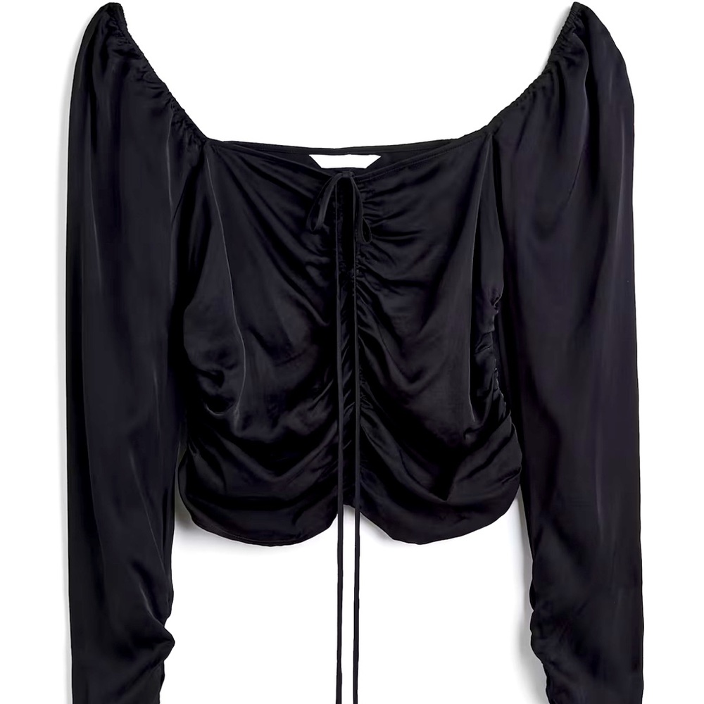 H&M Satin Like Blouse / Size L ~ Brand New!